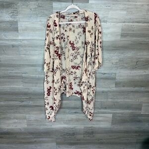 Anthropology Patrons of Peace Floral Kimono Cardigan